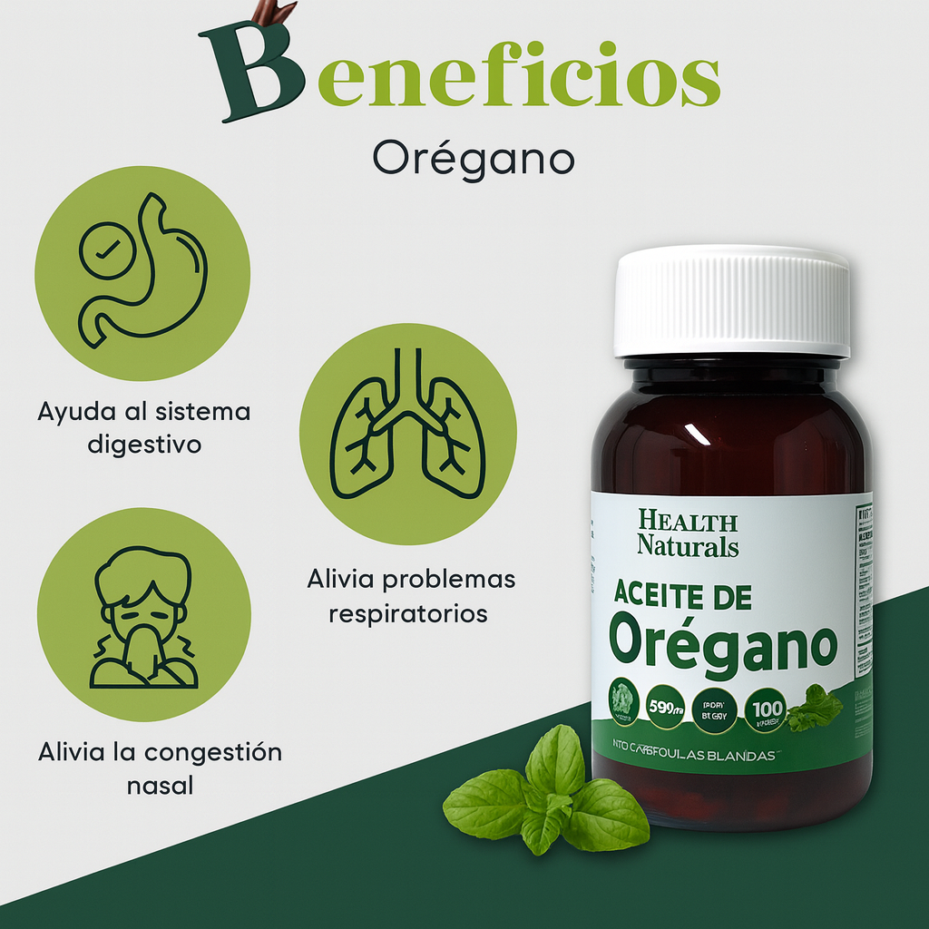 ACEITE DE OREGANO 1500MG/100 CAP