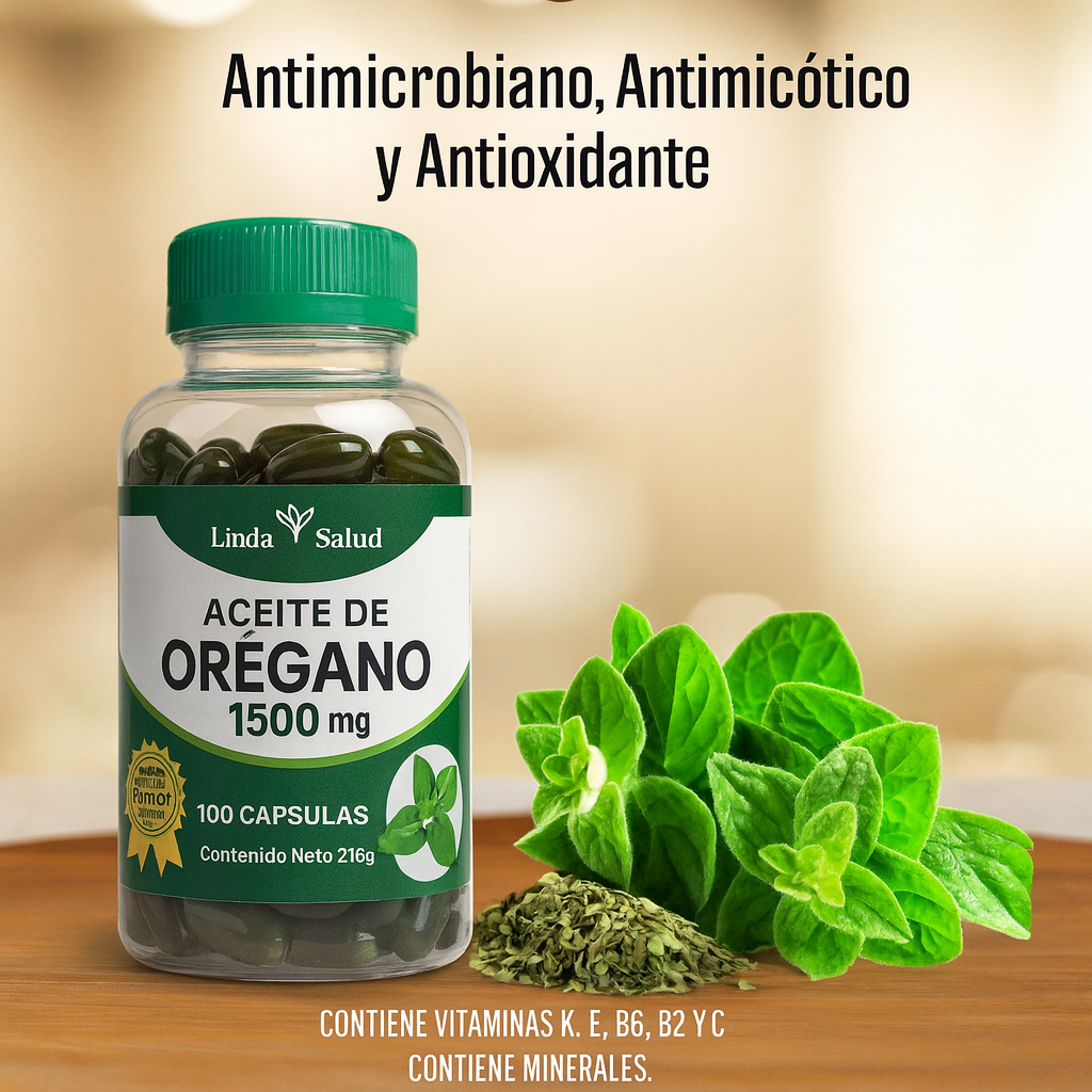ACEITE DE OREGANO 1500MG/100 CAP